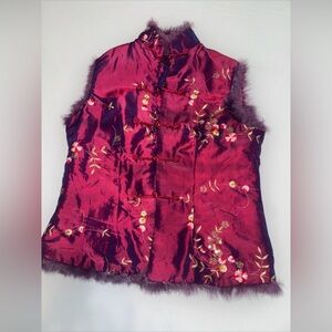 G10 Pink Chinese Fur Embroidered Jacket Best Size M S4 Or Small